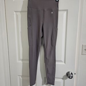 Hurley Taupe Ribbed Leggings